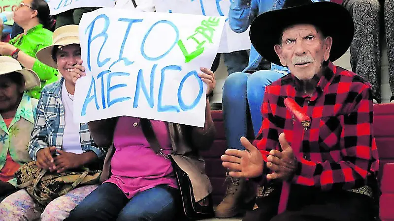 Protesta contra presa Milpillas